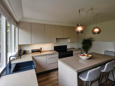 Het werkblad blijft, de keuken niet